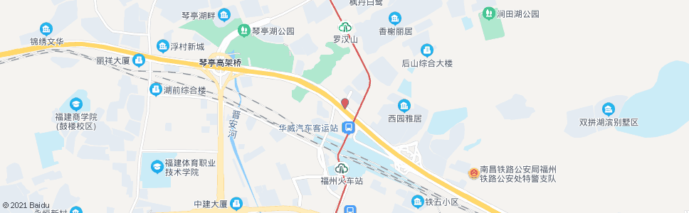福州罗汉山隧道东_公交站地图_福州公交_妙搜公交查询2024