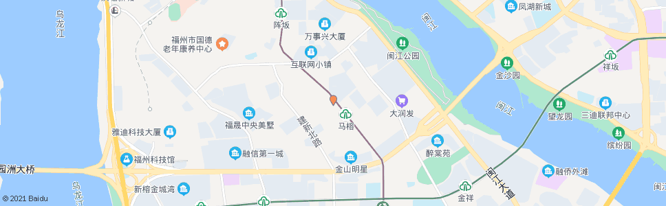 福州中元(横堤坝)_公交站地图_福州公交_妙搜公交查询2024