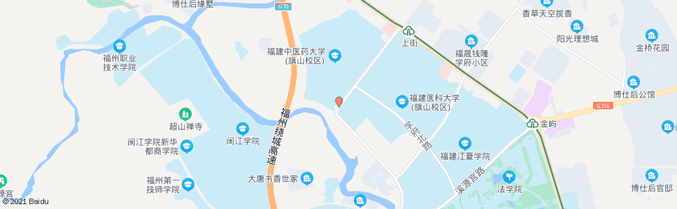 福州福建中医药大学(首末站)_公交站地图_福州公交_妙搜公交查询2024