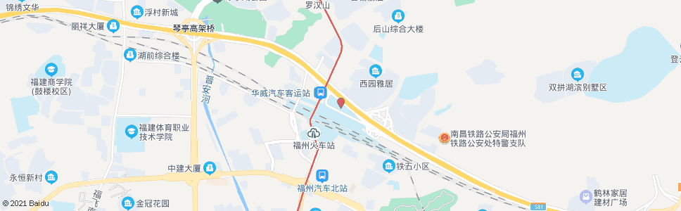 福州火车站北广场_公交站地图_福州公交_妙搜公交查询2024