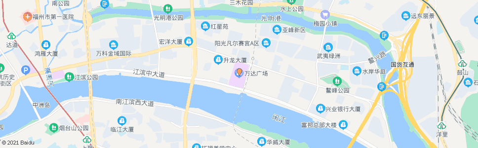 福州金融街万达广场(曙光路)_公交站地图_福州公交_妙搜公交查询2024