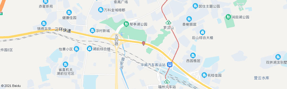 福州罗汉山隧道西_公交站地图_福州公交_妙搜公交查询2024