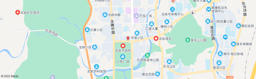 龙岩市行政中心_公交站地图_龙岩公交_妙搜公交查询2024
