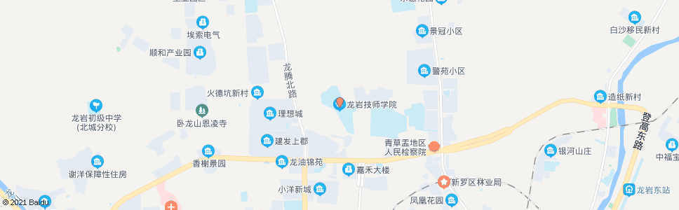 龙岩技师学院_公交站地图_龙岩公交_妙搜公交查询2024