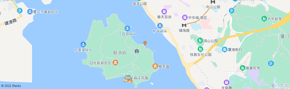 厦门鼓浪屿钢琴码头_公交站地图_厦门公交_妙搜公交查询2025