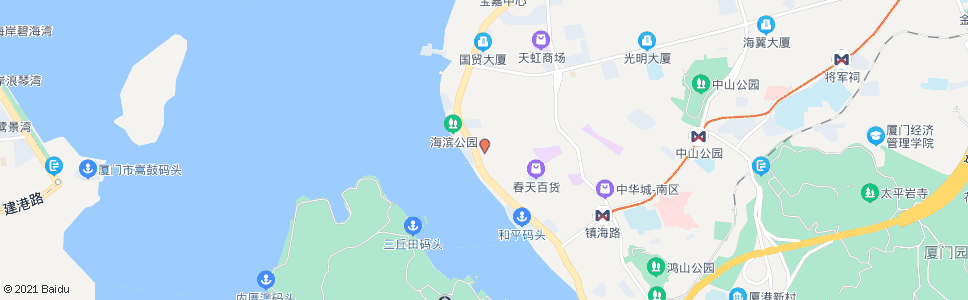 厦门轮渡(春光酒店)_公交站地图_厦门公交_妙搜公交查询2025