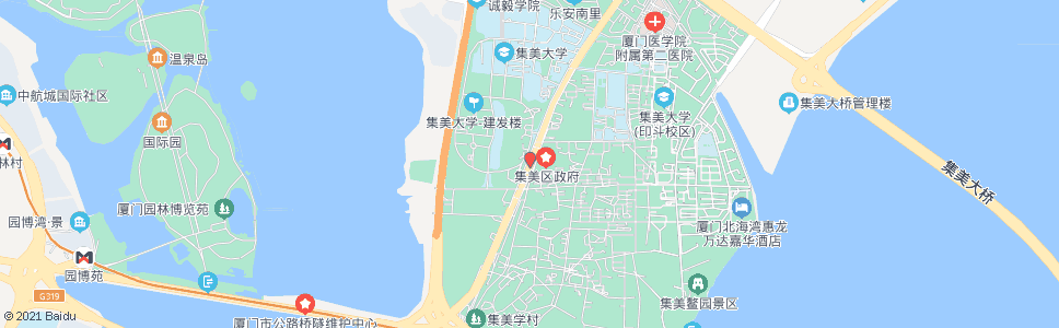 厦门集美区政府_公交站地图_厦门公交_妙搜公交查询2024