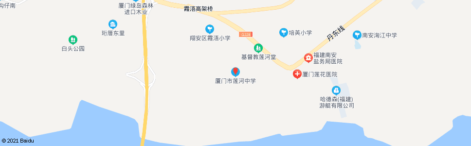 厦门莲河中学_公交站地图_厦门公交_妙搜公交查询2025