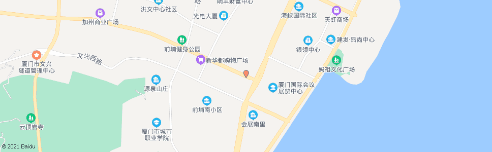 厦门明发城_公交站地图_厦门公交_妙搜公交查询2025