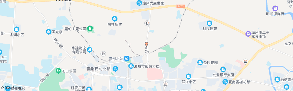 漳州岱山村_公交站地图_漳州公交_妙搜公交查询2024