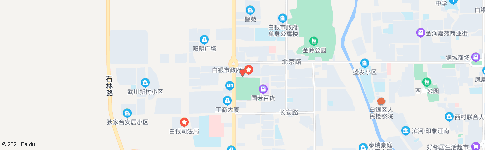 白银一所_公交站地图_白银公交_妙搜公交查询2024