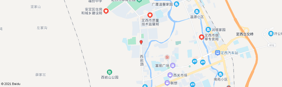 定西江夏名城_公交站地图_定西公交_妙搜公交查询2024