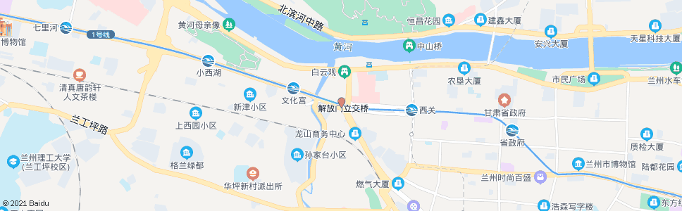 兰州解放门_公交站地图_兰州公交_妙搜公交查询2024