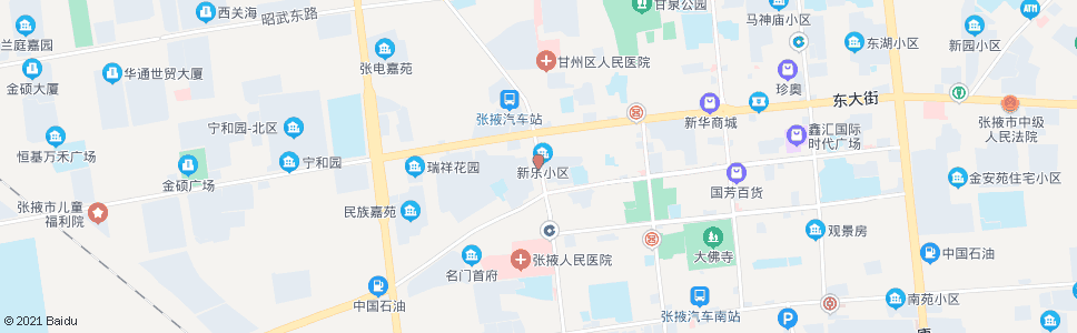 张掖新乐西关店_公交站地图_张掖公交_妙搜公交查询2024