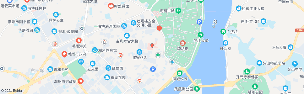 潮州潮州医院_公交站地图_潮州公交_妙搜公交查询2024