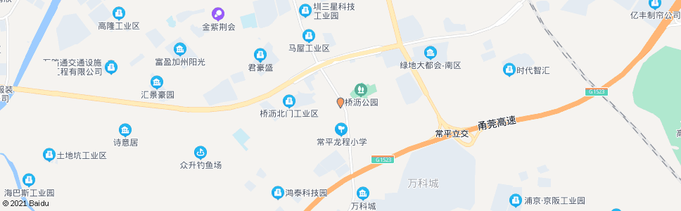 东莞桥沥村委会_公交站地图_东莞公交_妙搜公交查询2024