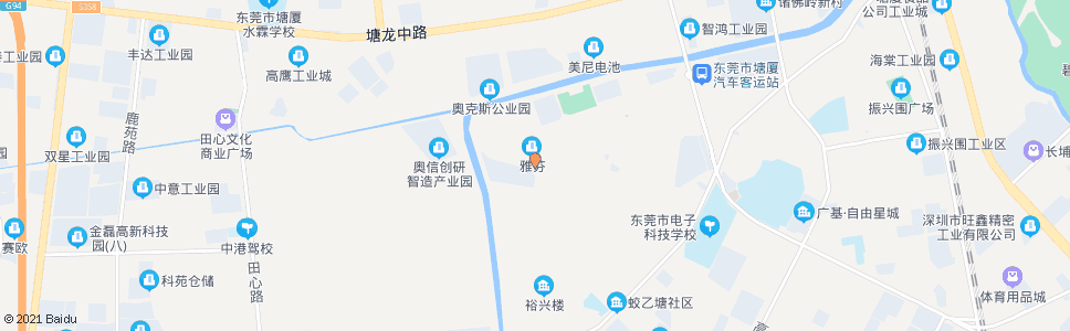 东莞蒲心湖市场_公交站地图_东莞公交_妙搜公交查询2024