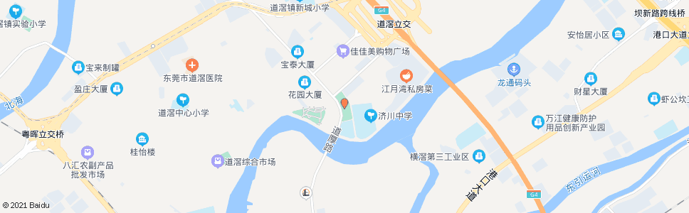 东莞济川广场_公交站地图_东莞公交_妙搜公交查询2024