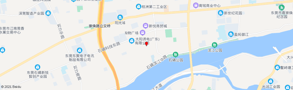 东莞二村市场_公交站地图_东莞公交_妙搜公交查询2025