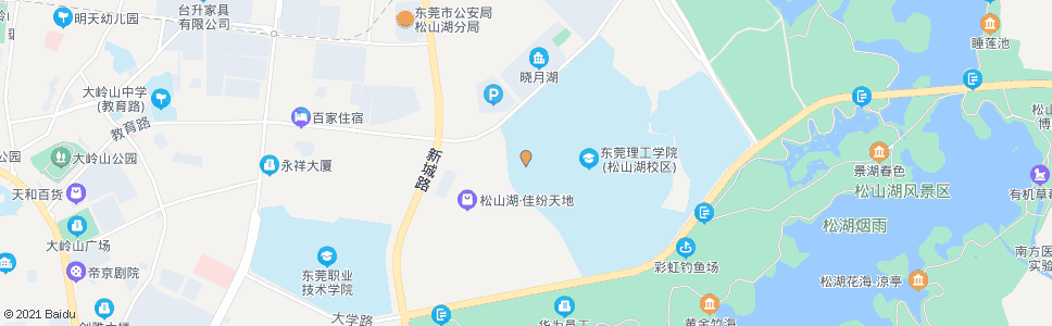 东莞松山湖教师村_公交站地图_东莞公交_妙搜公交查询2025