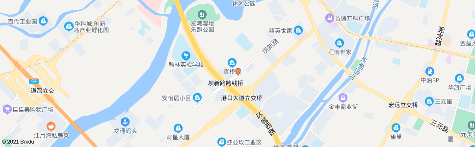 东莞坝新路跨线桥_公交站地图_东莞公交_妙搜公交查询2024