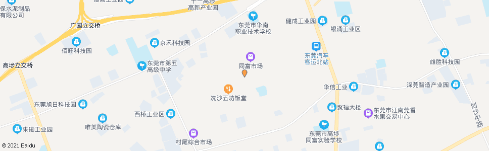 东莞冼沙三坊村_公交站地图_东莞公交_妙搜公交查询2024