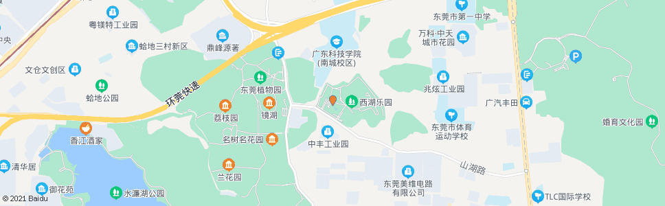 东莞西湖酒店_公交站地图_东莞公交_妙搜公交查询2024