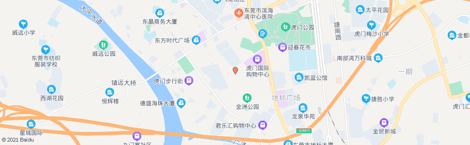 东莞金洲北坊市场_公交站地图_东莞公交_妙搜公交查询2024