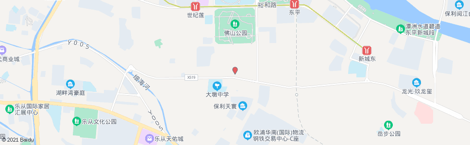 佛山大坳村委_公交站地图_佛山公交_妙搜公交查询2025