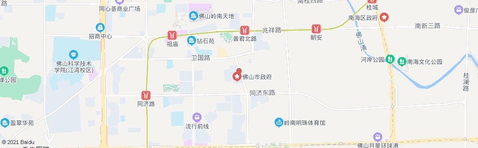 佛山东风大酒店_公交站地图_佛山公交_妙搜公交查询2024