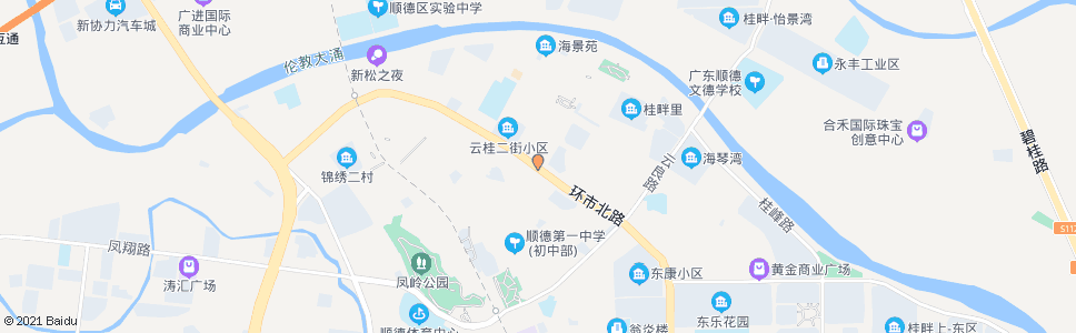 佛山环市北丹桂路口_公交站地图_佛山公交_妙搜公交查询2024