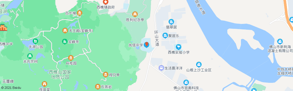 佛山执信中学_公交站地图_佛山公交_妙搜公交查询2024