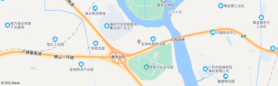 佛山金叶村_公交站地图_佛山公交_妙搜公交查询2024