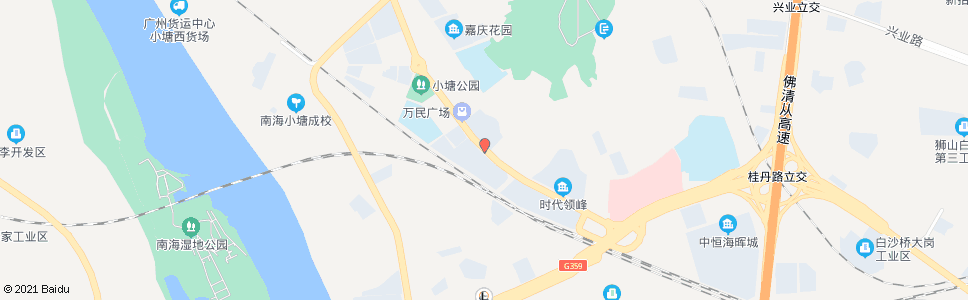 佛山西堤国际(上林苑)_公交站地图_佛山公交_妙搜公交查询2024