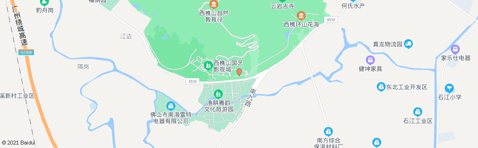 佛山西樵山南首末站(南海博物馆)_公交站地图_佛山公交_妙搜公交查询2024