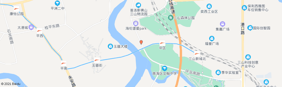 佛山西江村_公交站地图_佛山公交_妙搜公交查询2024