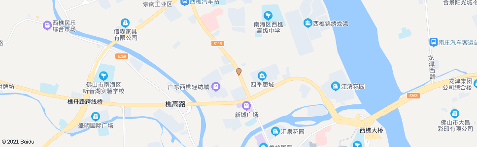 佛山轻纺城路口_公交站地图_佛山公交_妙搜公交查询2024