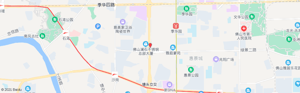 佛山绿景路口_公交站地图_佛山公交_妙搜公交查询2024