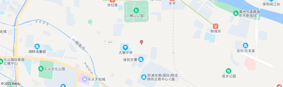 佛山大墩村_公交站地图_佛山公交_妙搜公交查询2024