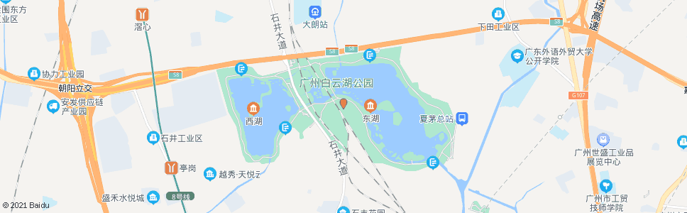 佛山石井大道(白云湖公园)_公交站地图_佛山公交_妙搜公交查询2024