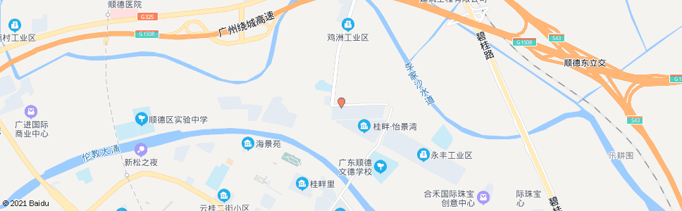 佛山鸡洲市场_公交站地图_佛山公交_妙搜公交查询2024