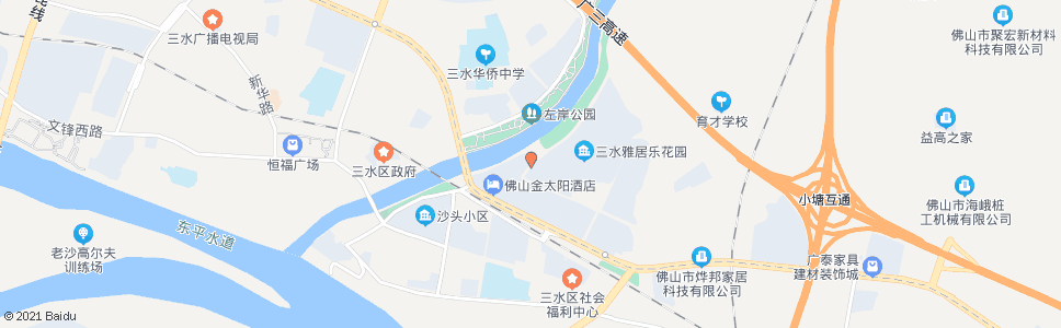 佛山金太阳酒店东门_公交站地图_佛山公交_妙搜公交查询2024