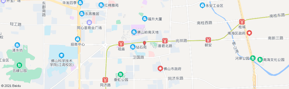 佛山古一小学_公交站地图_佛山公交_妙搜公交查询2025