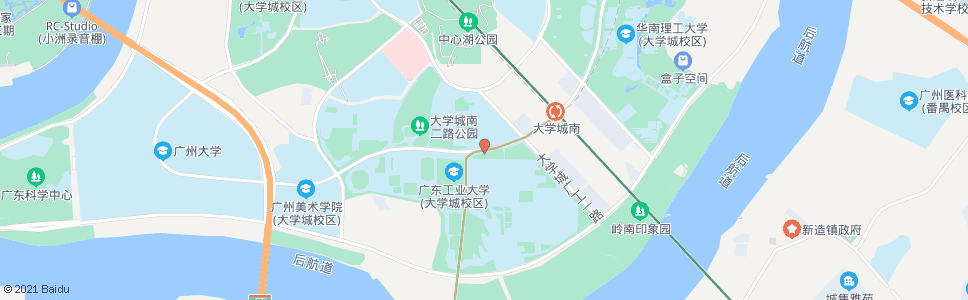 广州大学城总站(广工)_公交站地图_广州公交_妙搜公交查询2024