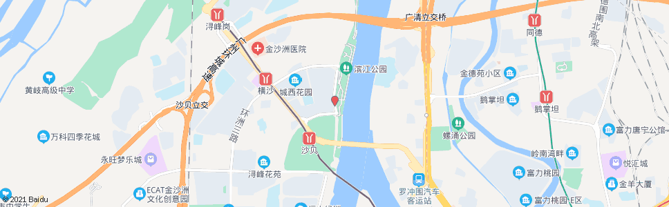 广州金沙洲码头_公交站地图_广州公交_妙搜公交查询2024