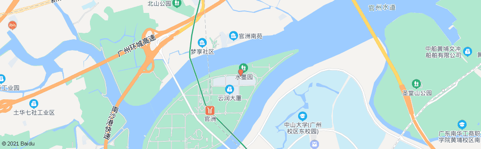 广州星岛环南路(星汉大道口)_公交站地图_广州公交_妙搜公交查询2024