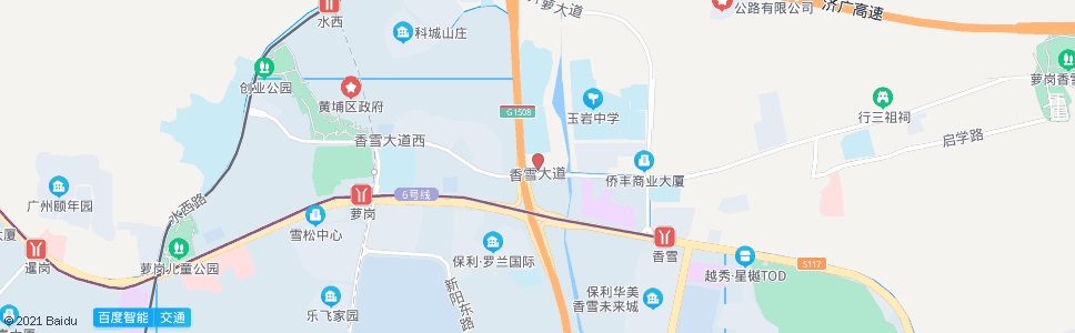 广州萝岗区少年宫_公交站地图_广州公交_妙搜公交查询2024