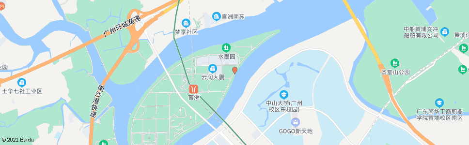 广州星岛环南路北_公交站地图_广州公交_妙搜公交查询2024