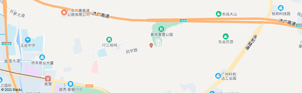 广州启学路(玉岩路路口)_公交站地图_广州公交_妙搜公交查询2024