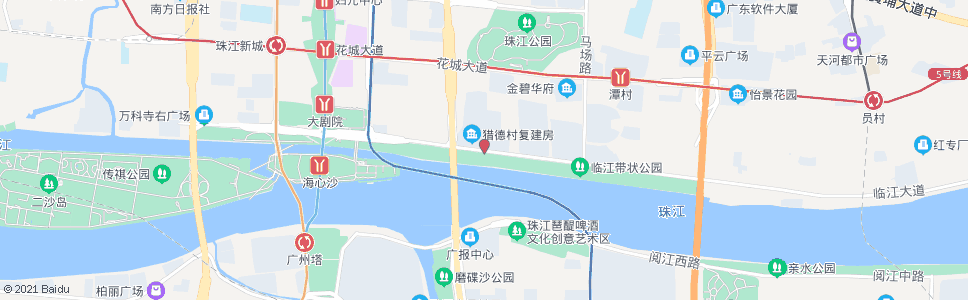 广州猎德码头_公交站地图_广州公交_妙搜公交查询2024